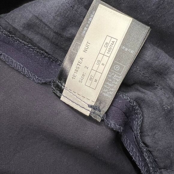 BA&SH, Steady Pressed Crease Straight Leg Trousers Mid-Rise Pant Nuit Women’s 8 - Picture 6 of 13